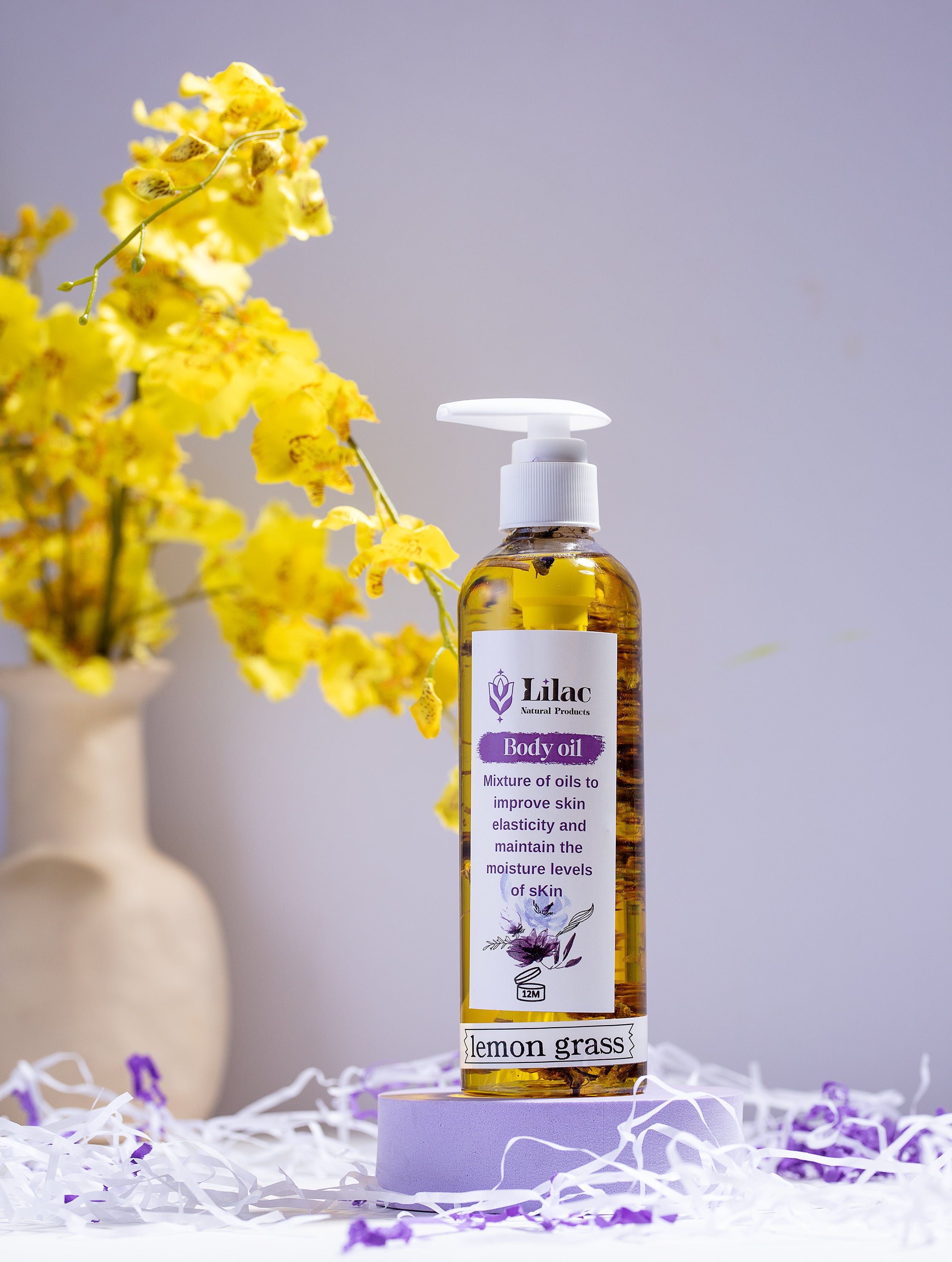 زيت الجسم بعطر عشبة الليمون